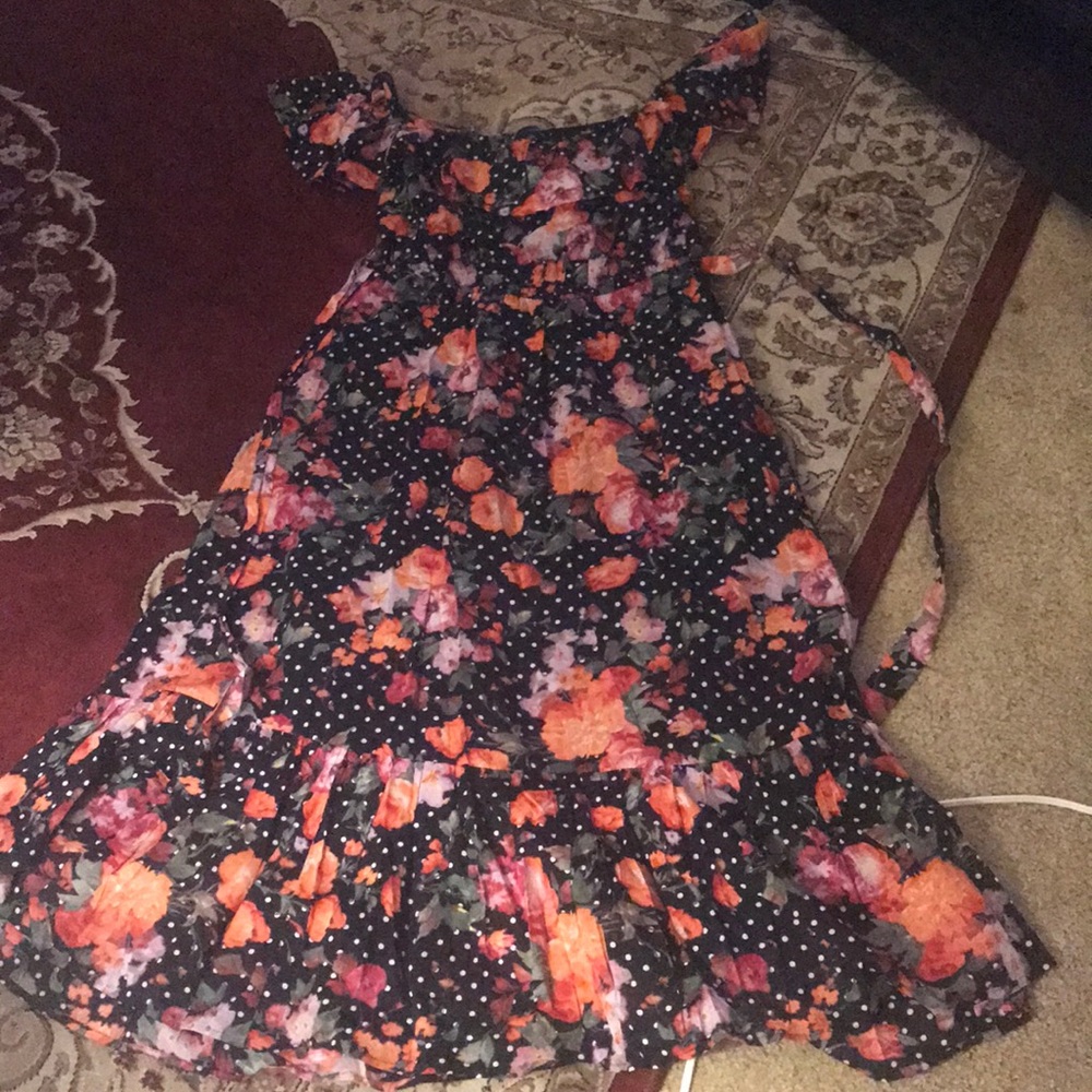 Off the shoulder midi dress